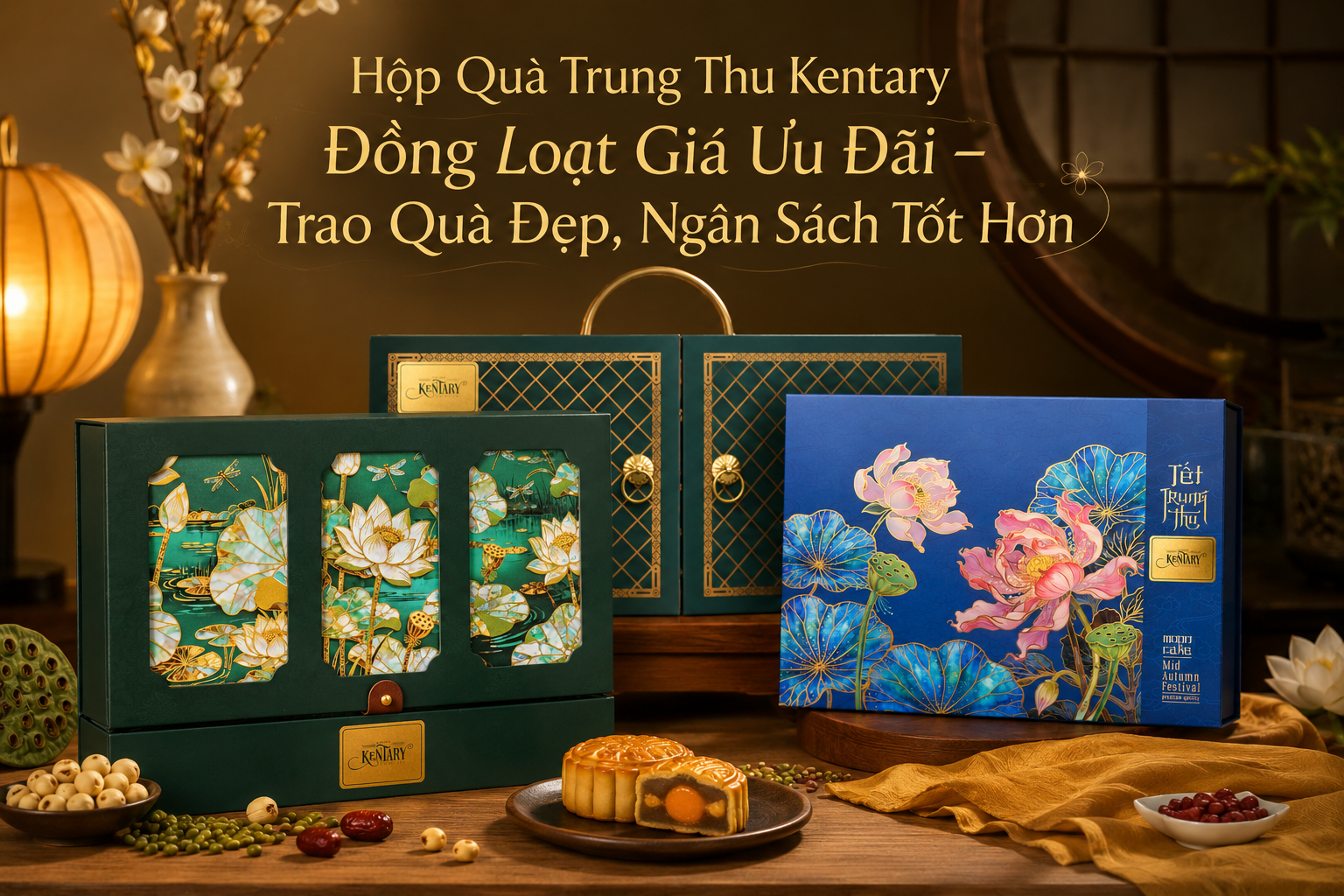 HỘP QUÀ TRUNG THU KENTARY ĐỒNG LOẠT GIÁ ƯU ĐÃI – TRAO QUÀ ĐẸP, NGÂN SÁCH TỐT HƠN