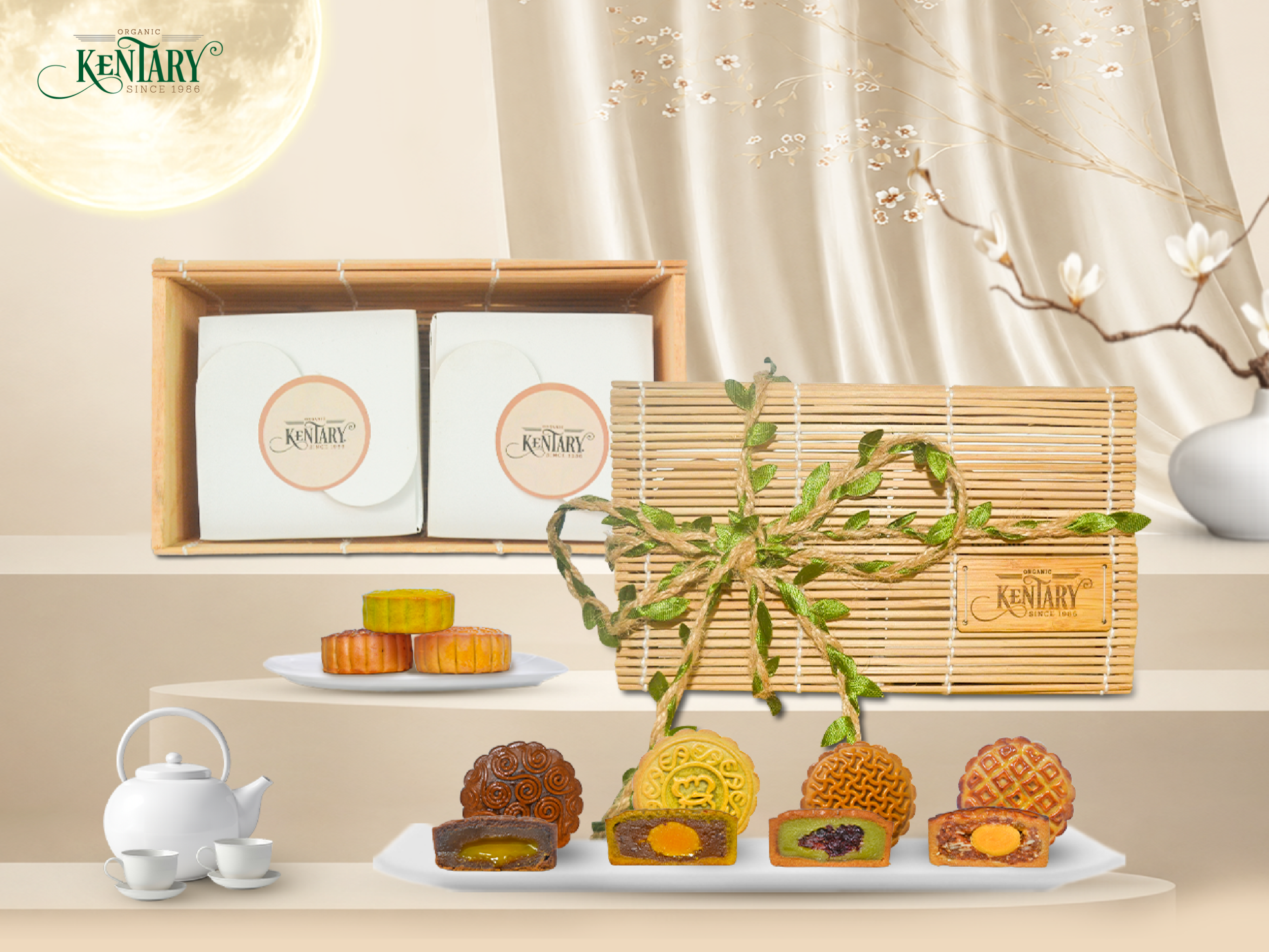 Tam Sắc Nguyệt Hoa, Ba Sắc Thu Gửi Trọn Thành Ý – Hộp Quà Trung Thu Kentary 22 TAM SẮC NGUYỆT HOA, BA SẮC THU GỬI TRỌN THÀNH Ý – HỘP QUÀ TRUNG THU KENTARY